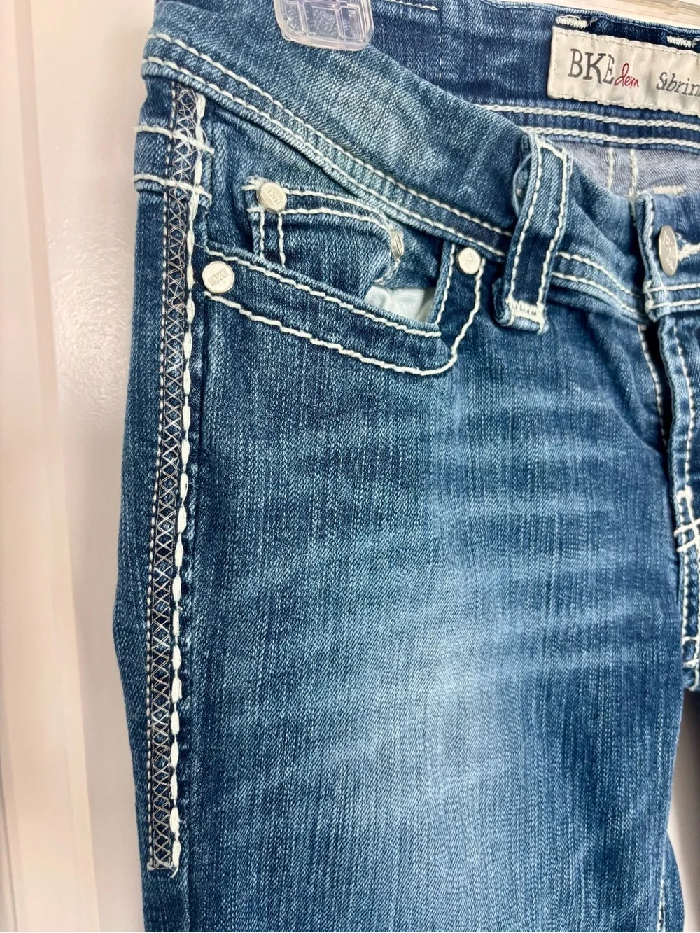 BKE Sabrina Bootcut Jeans size 27 Medium Wash Stretch Low Rise Y2K  Denim